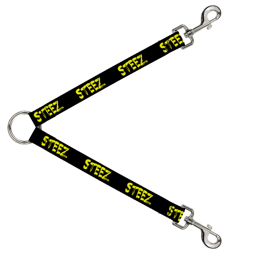 Dog Leash Splitter - STEEZ Black/Yellow Dog Leash Splitters Buckle-Down   