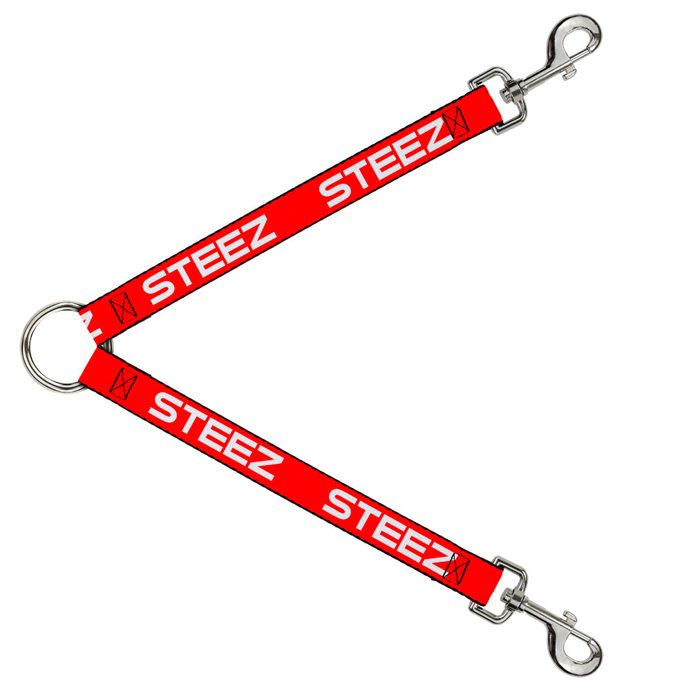 Dog Leash Splitter - STEEZ Red/White Dog Leash Splitters Buckle-Down   