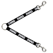 Dog Leash Splitter - SWAG Black/White Dog Leash Splitters Buckle-Down   