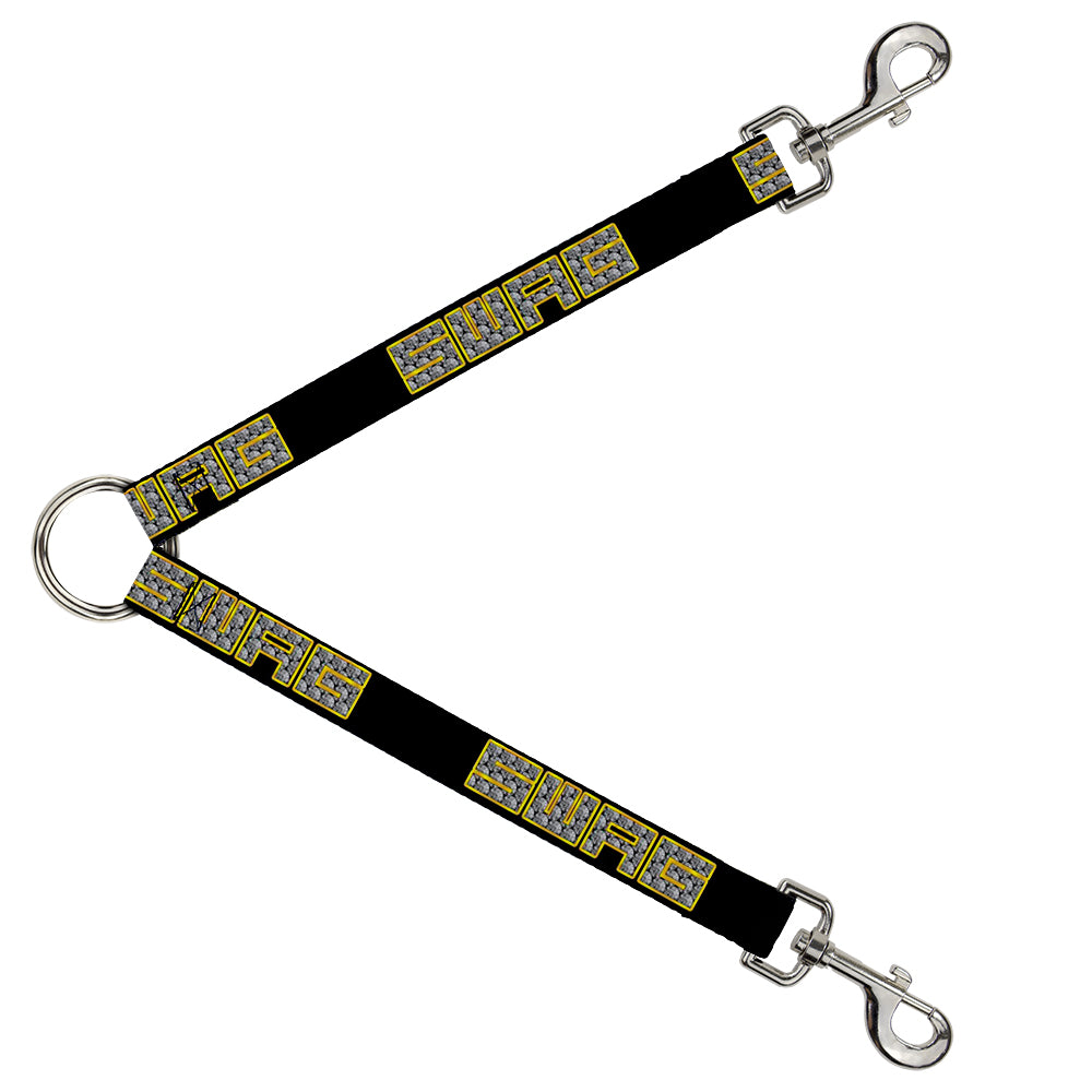 Dog Leash Splitter - SWAG Black/Bling Dog Leash Splitters Buckle-Down   