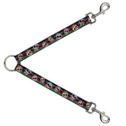 Dog Leash Splitter - Sugar Skulls Zarape Multi Color Dog Leash Splitters Buckle-Down   