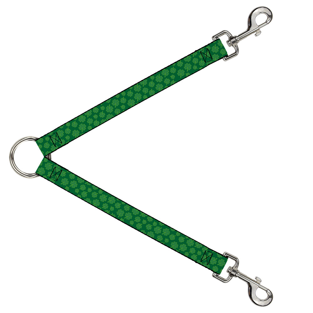 Dog Leash Splitter - St. Pat's Clovers Scattered Greens Dog Leash Splitters Buckle-Down   
