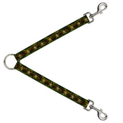 Dog Leash Splitter - Star Camo Olive/Gold Dog Leash Splitters Buckle-Down   