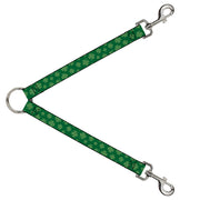 Dog Leash Splitter - St. Pat's Clovers Scattered3 Greens Dog Leash Splitters Buckle-Down   
