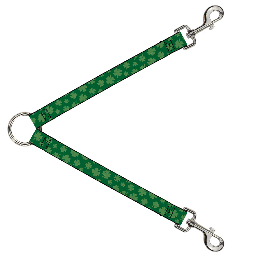 Dog Leash Splitter - St. Pat's Clovers Scattered3 Greens Dog Leash Splitters Buckle-Down   