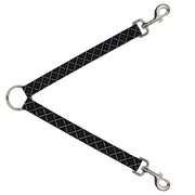 Dog Leash Splitter - Buffalo Plaid X Charcoal Black Gray Dog Leash Splitters Buckle-Down   
