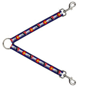 Dog Leash Splitter - Colorado Skier1 Red/Mountains Dog Leash Splitters Buckle-Down   