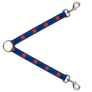 Dog Leash Splitter - Colorado Skier3 Blues/Red/Yellow Dog Leash Splitters Buckle-Down   