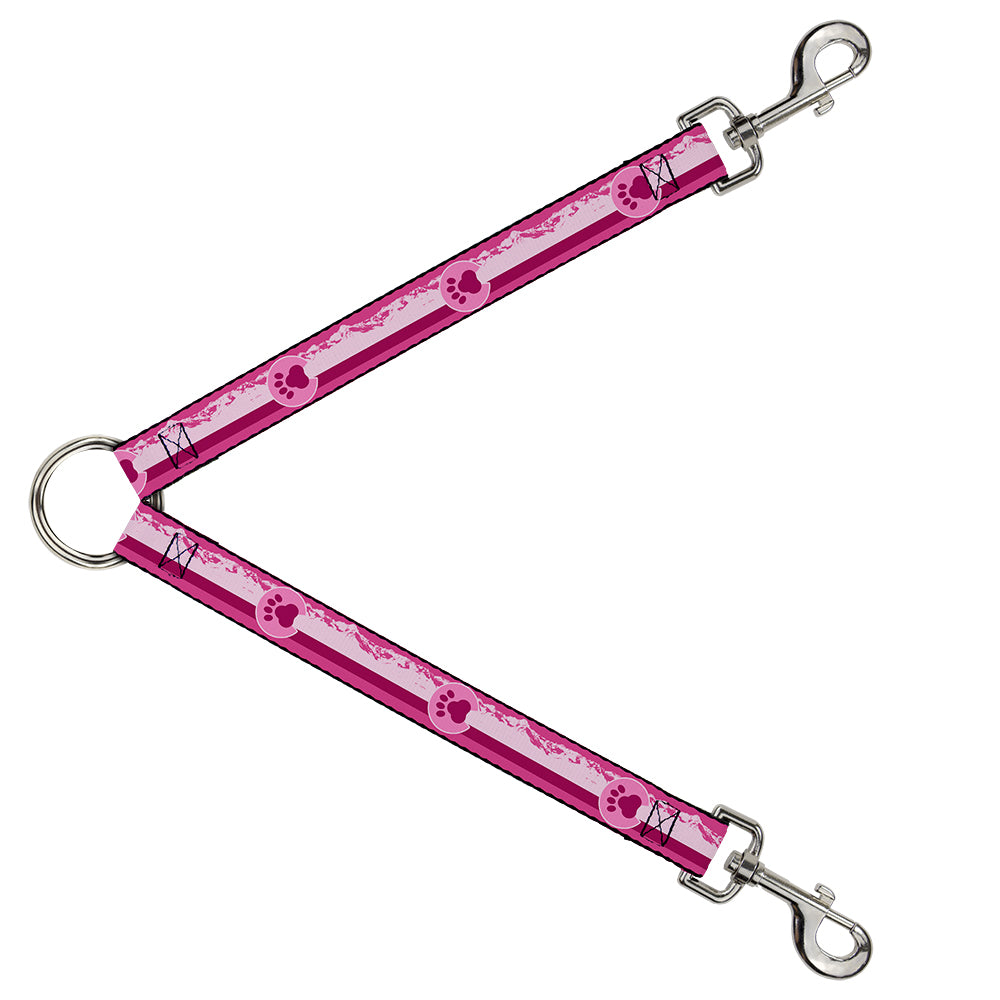 Dog Leash Splitter - Colorado Paw/Mountains Pinks Dog Leash Splitters Buckle-Down   