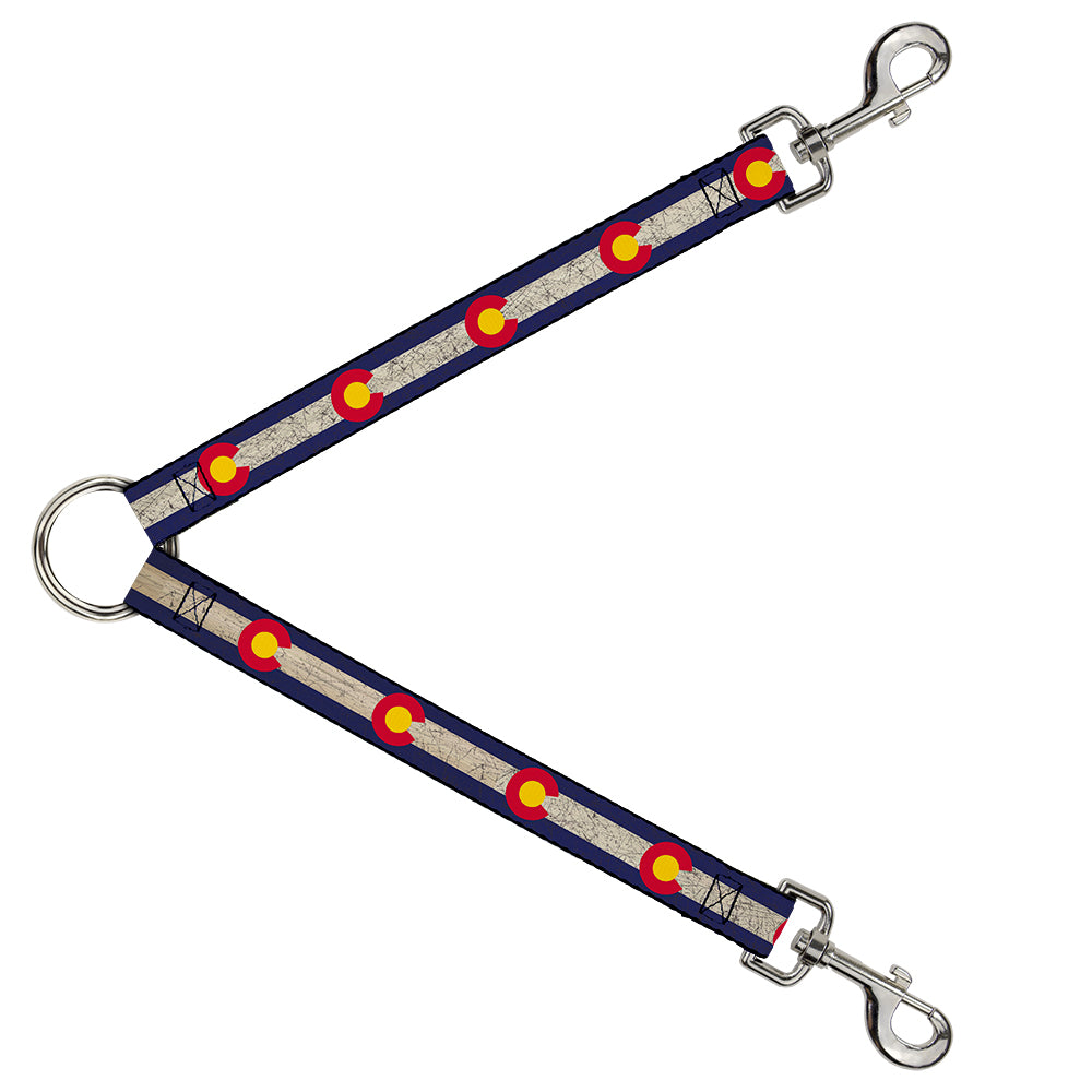 Dog Leash Splitter - Colorado Flags2 Repeat Vintage Dog Leash Splitters Buckle-Down   