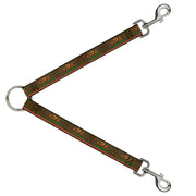 Dog Leash Splitter - California Flag Weathered Browns Dog Leash Splitters Buckle-Down   