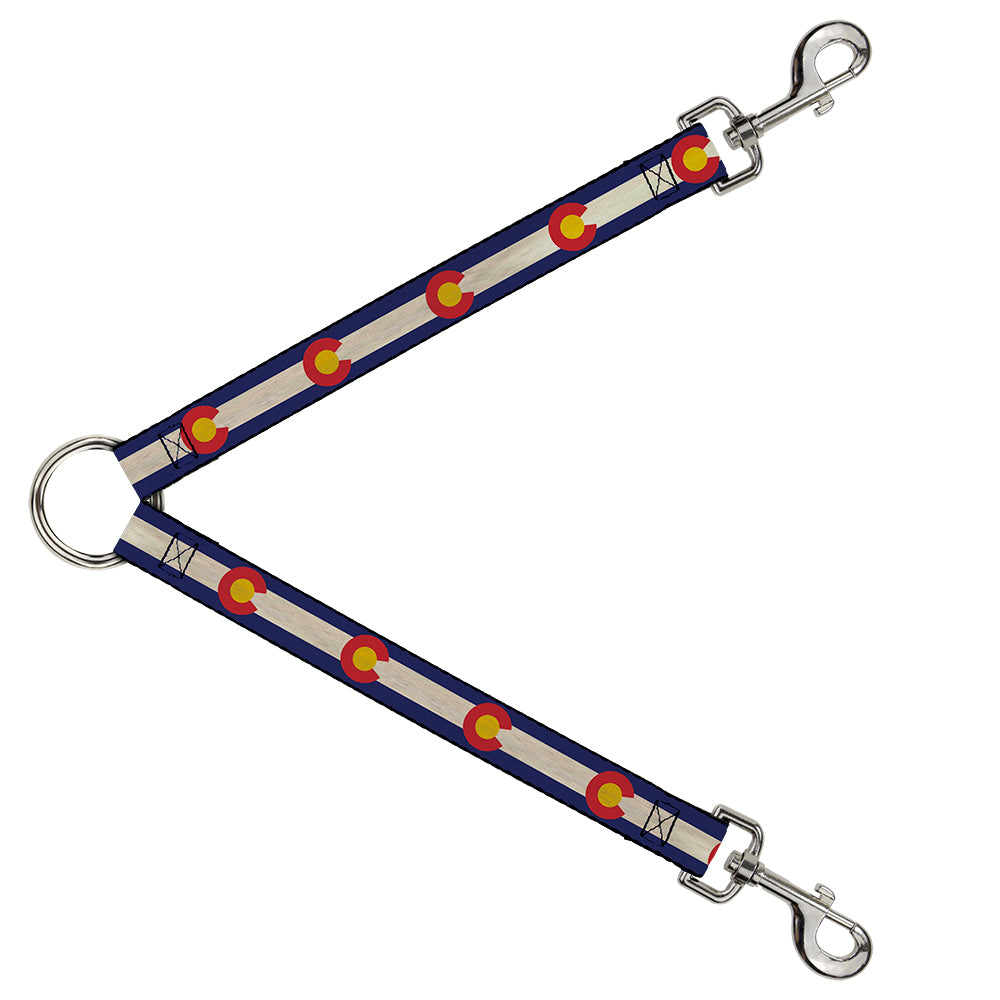 Dog Leash Splitter - Colorado Flags2 Repeat Vintage2 Dog Leash Splitters Buckle-Down   