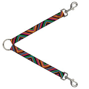 Dog Leash Splitter - Chevron Freehand C/U Multi Color Dog Leash Splitters Buckle-Down   