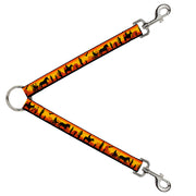 Dog Leash Splitter - Cowboy Silhouette/Western Landscape Reds/Black Dog Leash Splitters Buckle-Down   