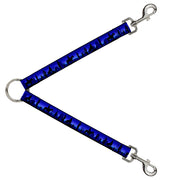 Dog Leash Splitter - Cowboy/Coyote Silhouettes/Western Landscape Blues/Black Dog Leash Splitters Buckle-Down   