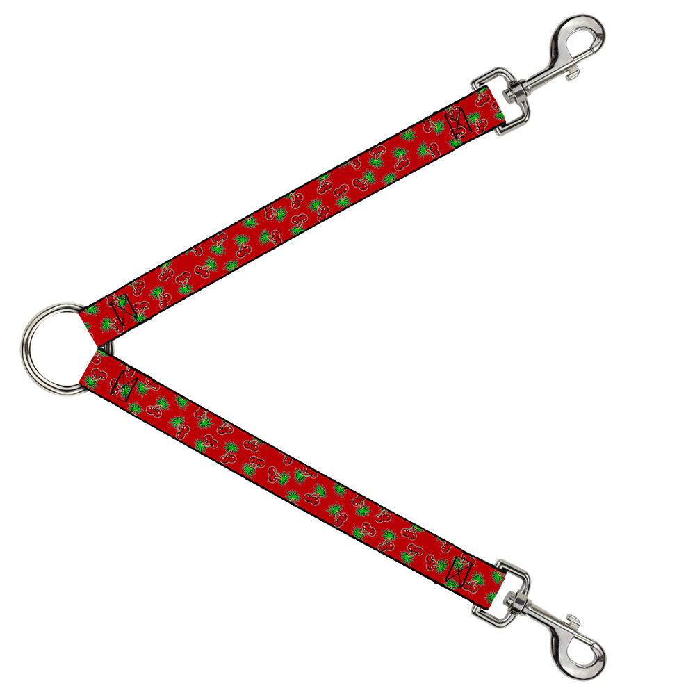 Dog Leash Splitter - Cherries2 Scattered Red Dog Leash Splitters Buckle-Down   