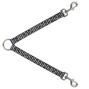 Dog Leash Splitter - Cherries Scattered/Vertical Stripe White/Black/Grays Dog Leash Splitters Buckle-Down   