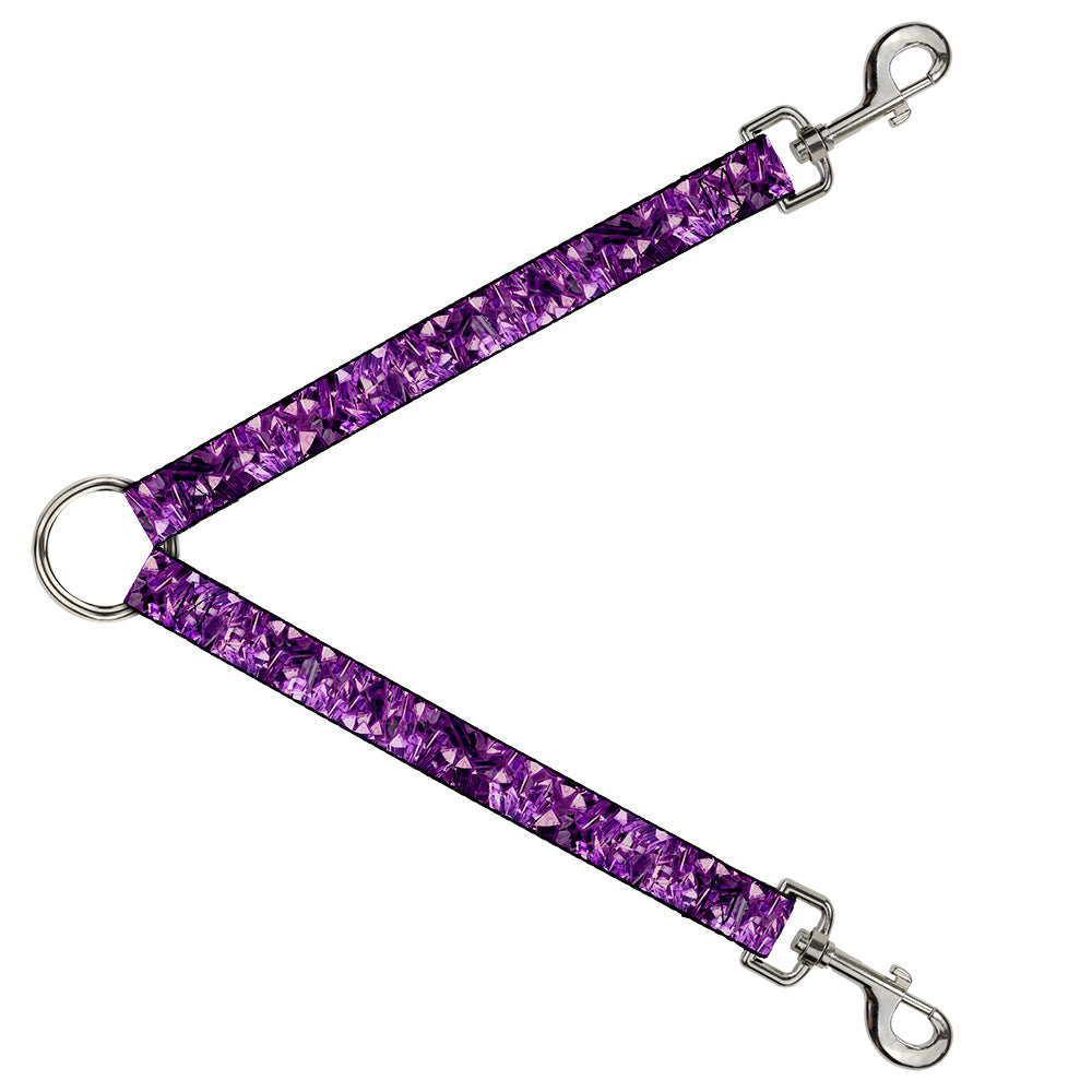 Dog Leash Splitter - Crystals Purples Dog Leash Splitters Buckle-Down   