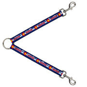 Dog Leash Splitter - Colorado ASPEN Flag/Snowy Mountains Weathered Blue/White/Red/Yellows Dog Leash Splitters Buckle-Down   