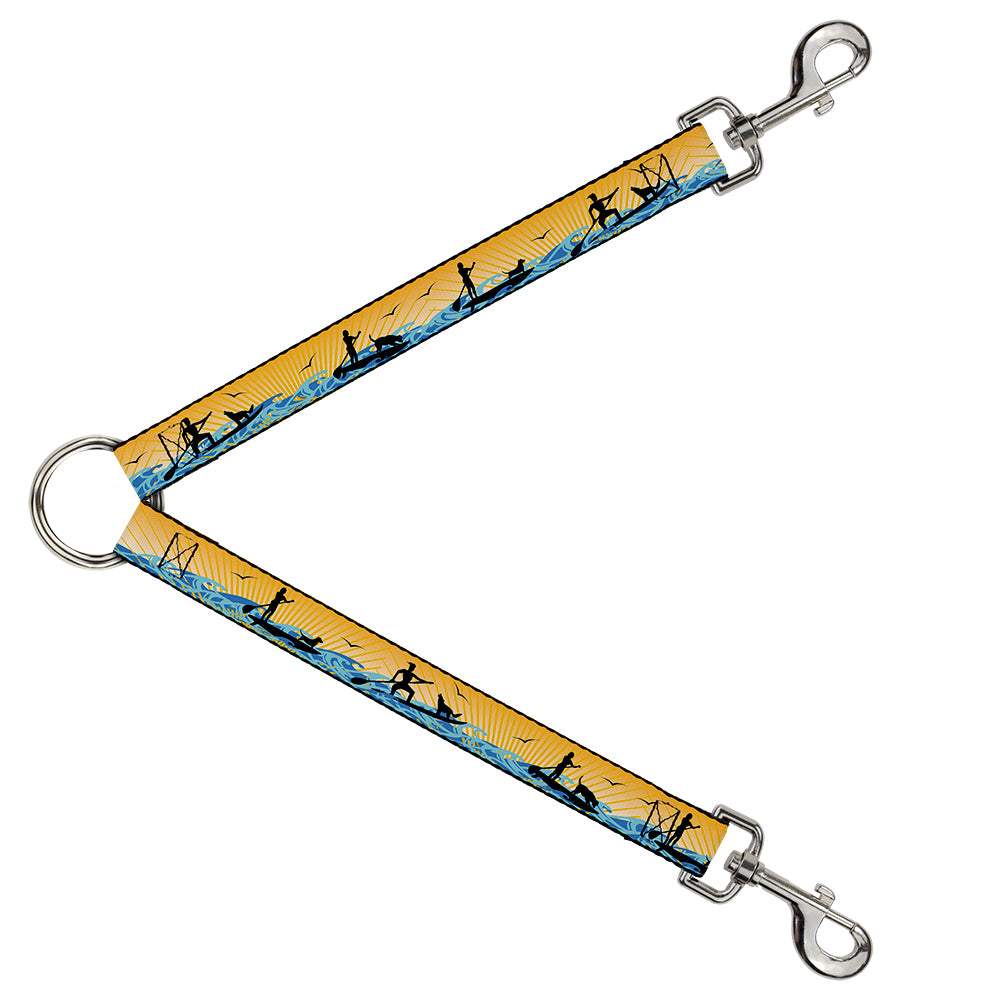 Dog Leash Splitter - SUP w/Dog Yellows/Blues/Black Dog Leash Splitters Buckle-Down   