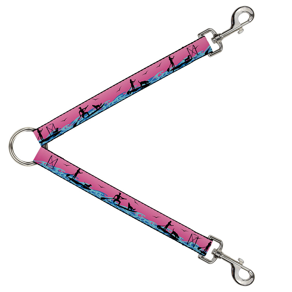 Dog Leash Splitter - SUP w/Dog Pink/Blues/Black Dog Leash Splitters Buckle-Down   
