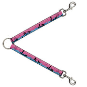 Dog Leash Splitter - SUP w/Dog Pink/Blues/Black Dog Leash Splitters Buckle-Down   