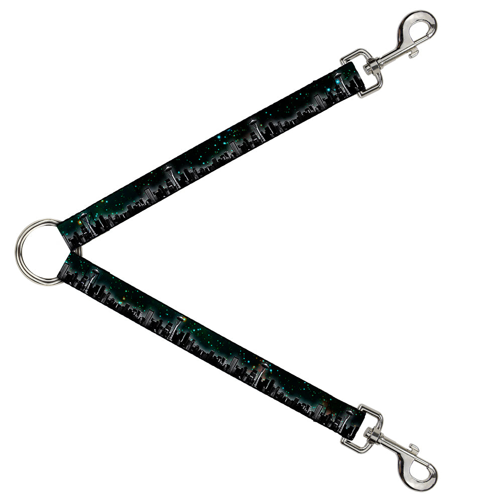 Dog Leash Splitter - Seattle Vivid Skyline/Space Dust Dog Leash Splitters Buckle-Down   