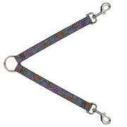 Dog Leash Splitter - Succulents Stacked Green/Pink/Orange Dog Leash Splitters Buckle-Down   