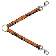 Dog Leash Splitter - San Francisco Vivid Skyline Orange Fade/Black Dog Leash Splitters Buckle-Down   