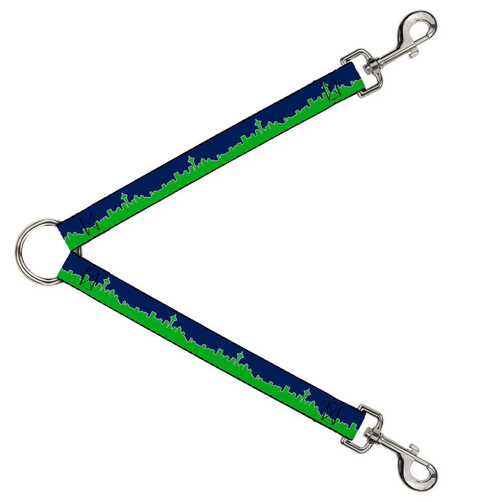 Dog Leash Splitter - Seattle Skyline Navy/Gray/Green Dog Leash Splitters Buckle-Down   