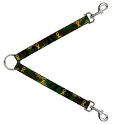 Dog Leash Splitter - Support Our Troops Camo Olive/Yellow Ribbon Dog Leash Splitters Buckle-Down   