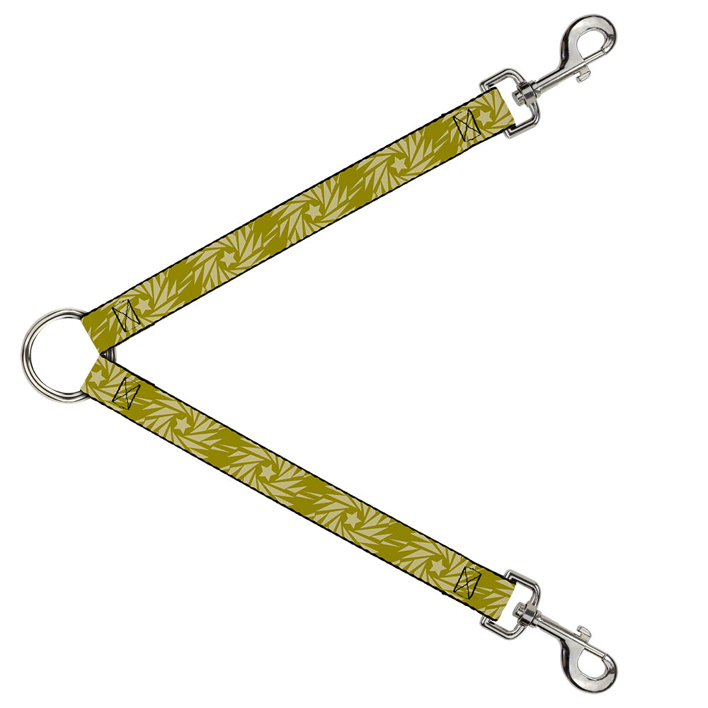 Dog Leash Splitter - Star Pinwheel Olive Greens Dog Leash Splitters Buckle-Down   