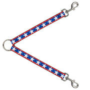 Dog Leash Splitter - Stars/Stripes Red/Blue/White Dog Leash Splitters Buckle-Down   