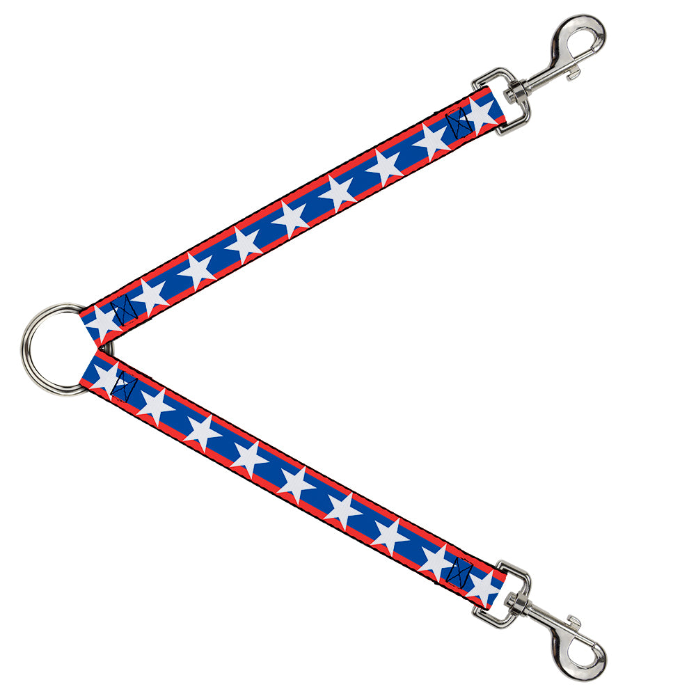 Dog Leash Splitter - Stars/Stripes Red/Blue/White Dog Leash Splitters Buckle-Down   