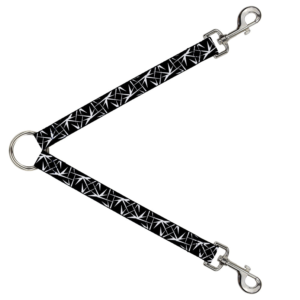 Dog Leash Splitter - Spikes Scattered Black/White Dog Leash Splitters Buckle-Down   