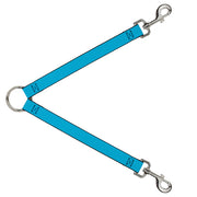 Dog Leash Splitter - Solid Water Blue Dog Leash Splitters Buckle-Down   