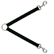 Dog Leash Splitter - Stars Scattered Black/Green Dog Leash Splitters Buckle-Down   