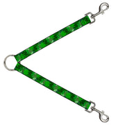 Dog Leash Splitter - St. Pat's Stacked Shamrocks Greens Dog Leash Splitters Buckle-Down   