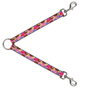 Dog Leash Splitter - Sprinkle Donuts Stacked Multi Color Dog Leash Splitters Buckle-Down   