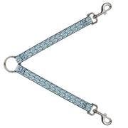 Dog Leash Splitter - Shark 3-Rows Light Blue Dog Leash Splitters Buckle-Down   