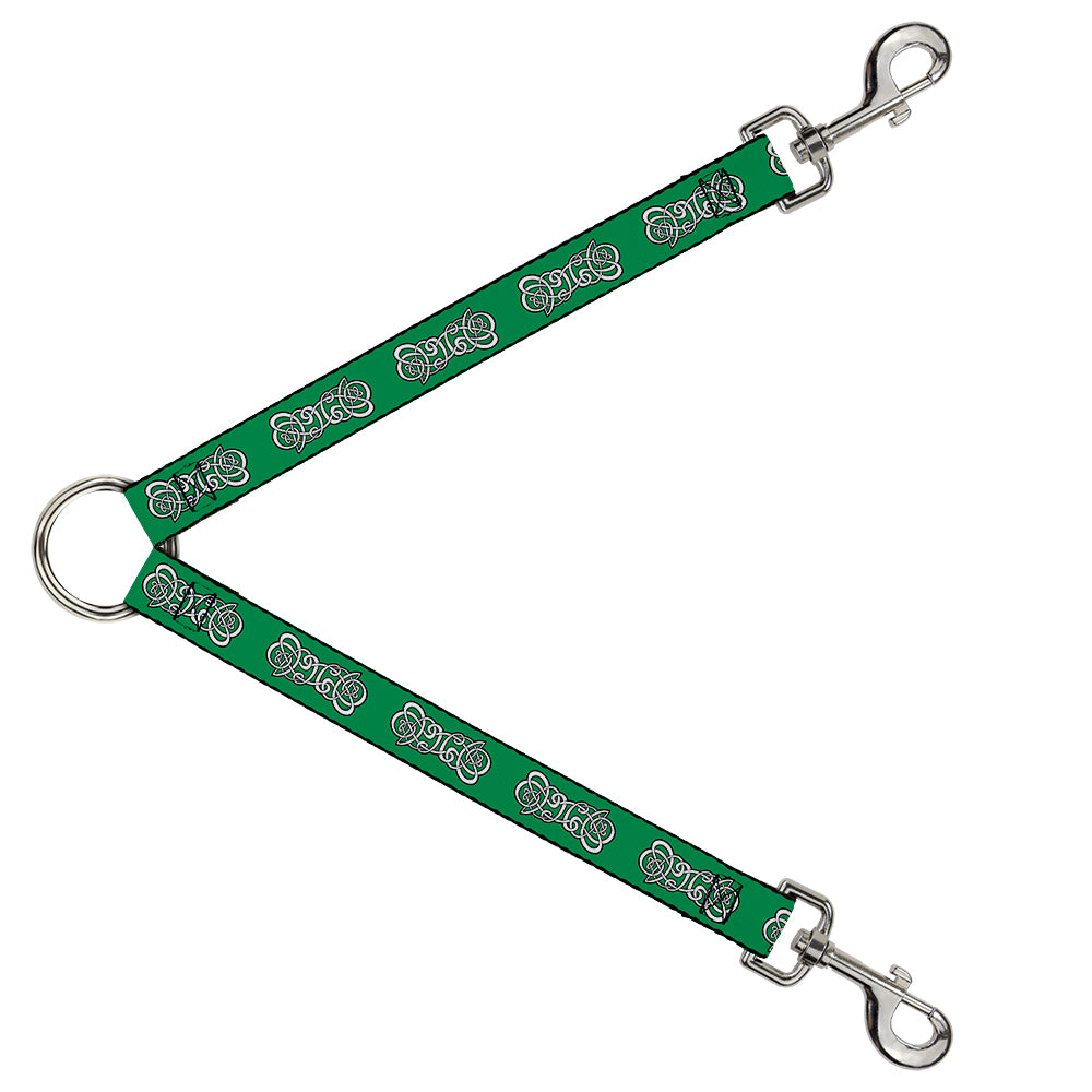 Dog Leash Splitter - Celtic Knot2 Greens/Black/White Dog Leash Splitters Buckle-Down   