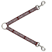 Dog Leash Splitter - Celtic Knot5 Reds/Black/White Dog Leash Splitters Buckle-Down   