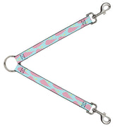 Dog Leash Splitter - Cloudy/Starry Sky Aqua/Pink/Yellow Dog Leash Splitters Buckle-Down   