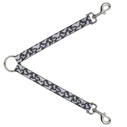 Dog Leash Splitter - Corgi Silhouette Poses Grays Dog Leash Splitters Buckle-Down   