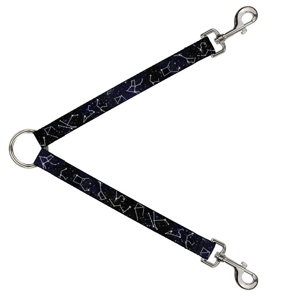Dog Leash Splitter - Constellations-14 Galaxy/White Dog Leash Splitters Buckle-Down   