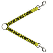 Dog Leash Splitter - CRIME SCENE DO NOT CROSS Yellow/Black Dog Leash Splitters Buckle-Down   