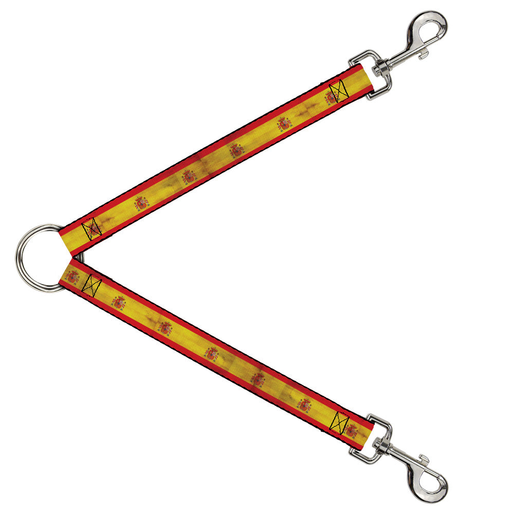 Dog Leash Splitter - Spain Flag Continuous Vintage Dog Leash Splitters Buckle-Down   