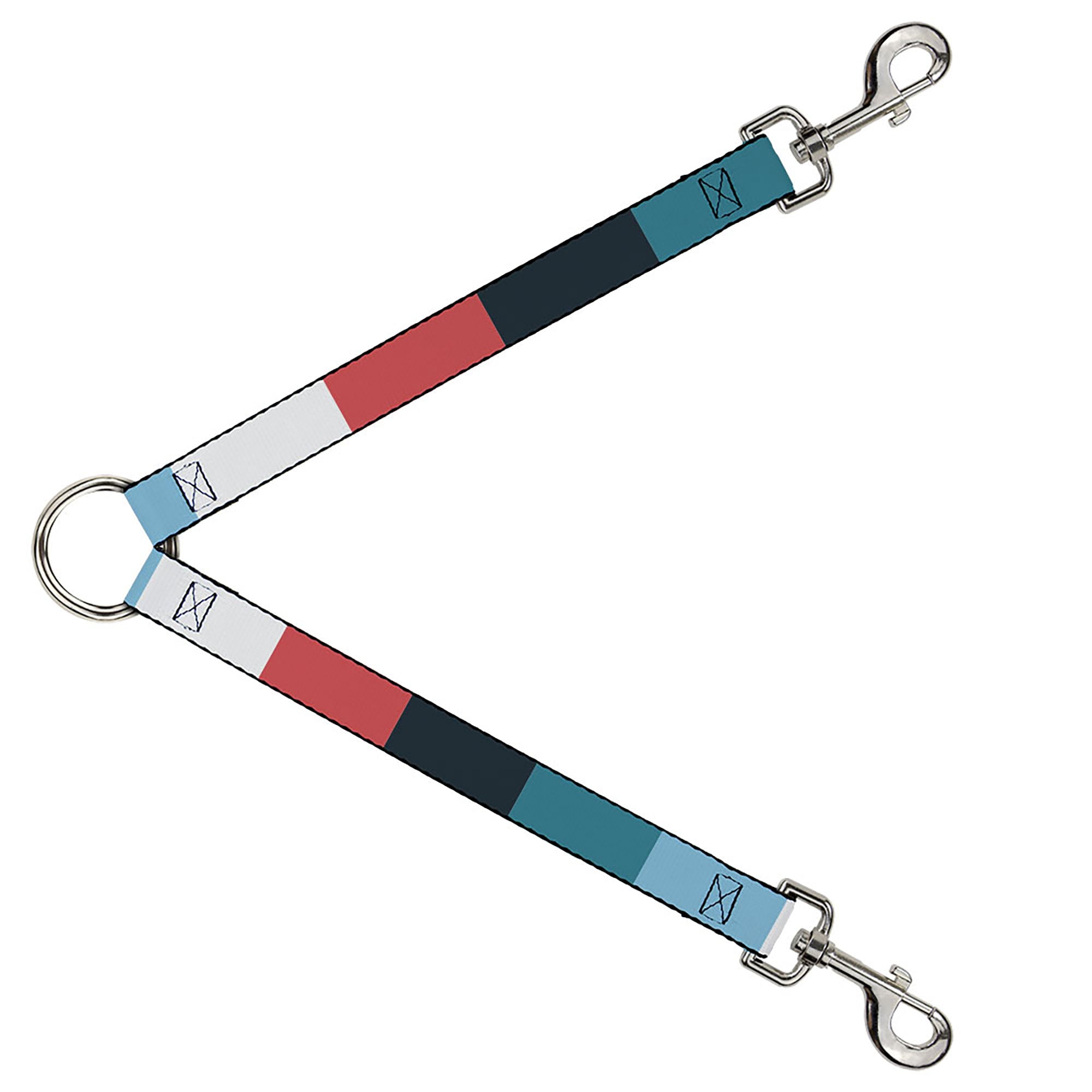 Dog Leash Splitter - Summer Essentials Color Block 4 Dog Leash Splitters Buckle-Down   