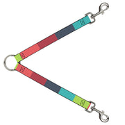 Dog Leash Splitter - Summer Essentials Color Block 8 Dog Leash Splitters Buckle-Down   