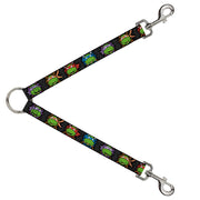 Dog Leash Splitter - Classic TMNT Expessions Battle Gear Gray Multi Color Dog Leash Splitters Teenage Mutant Ninja Turtles